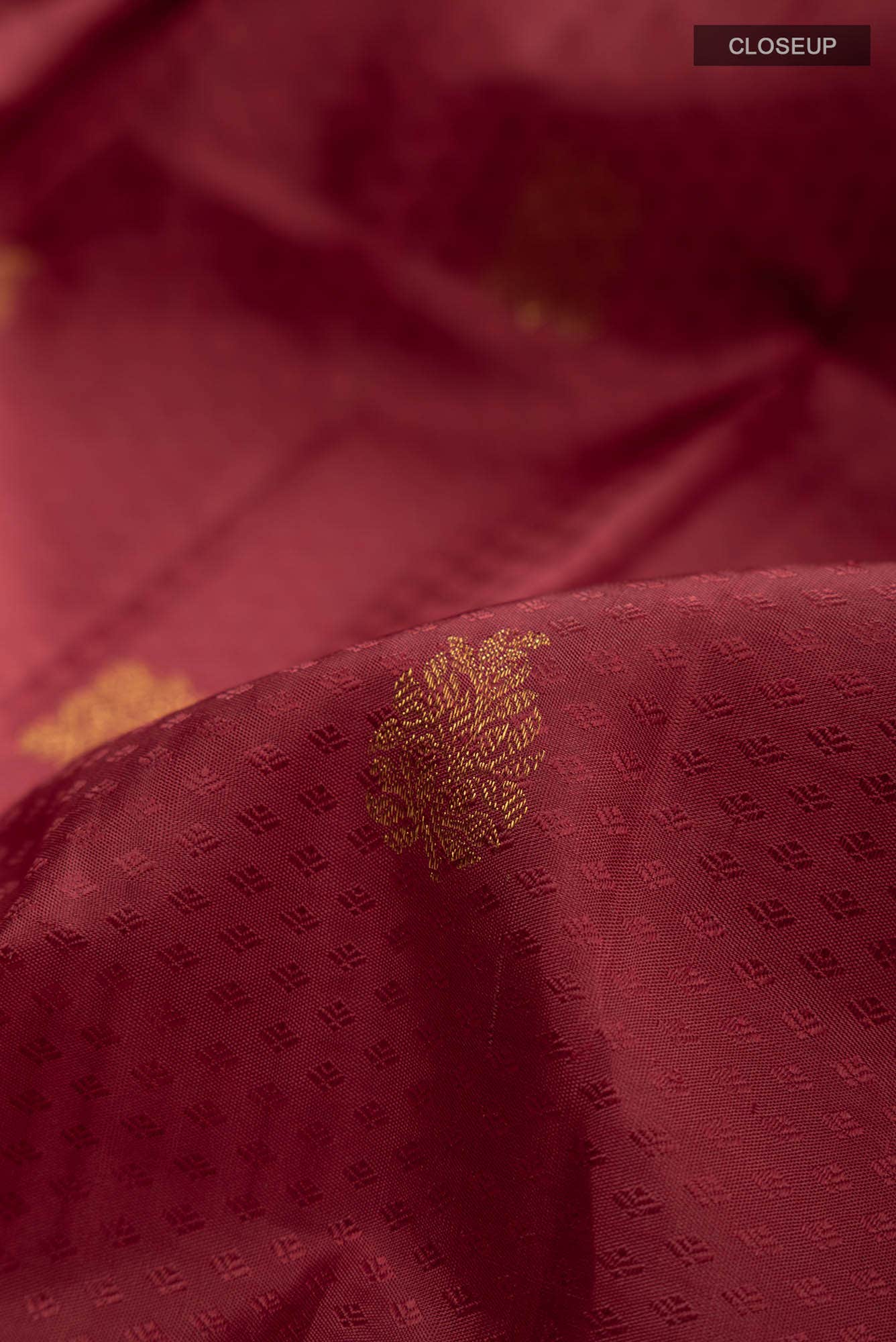 Maroon Kanchipuram Silk Saree