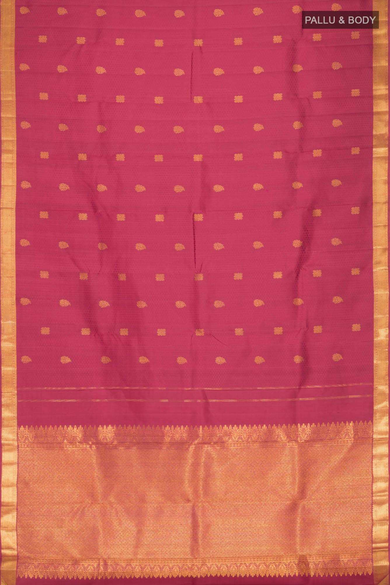 Maroon Kanchipuram Silk Saree