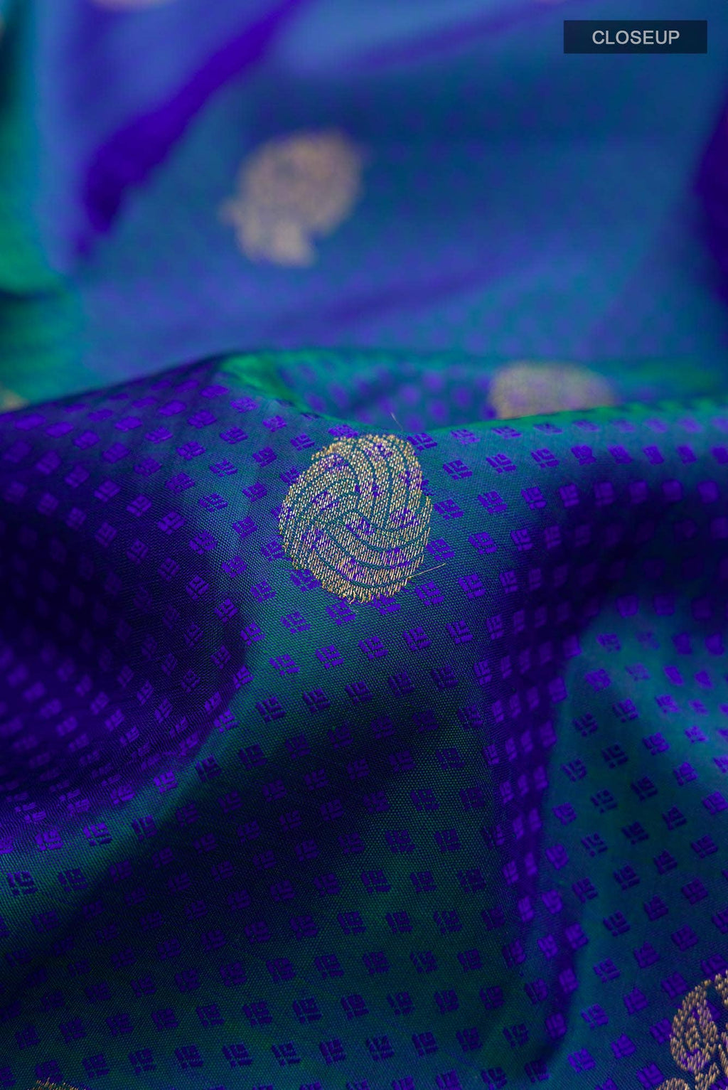 Blue Kanchipuram Silk Saree