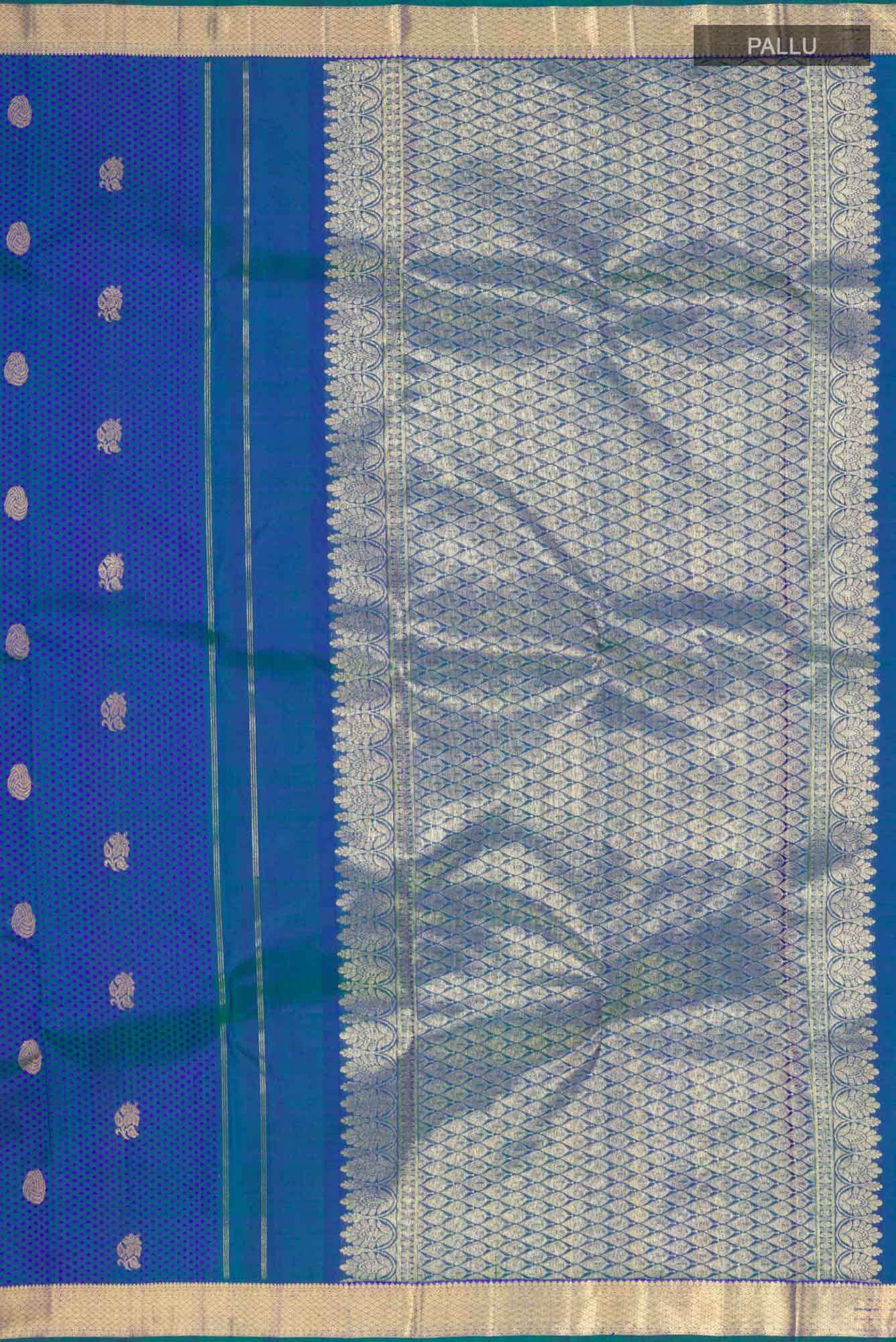 Blue Kanchipuram Silk Saree