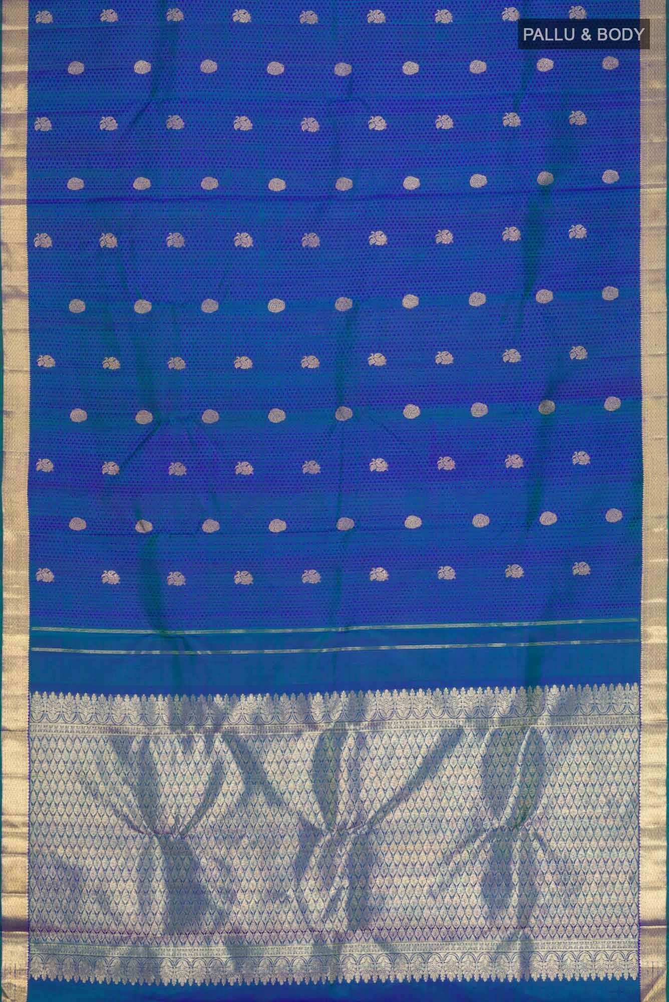 Blue Kanchipuram Silk Saree