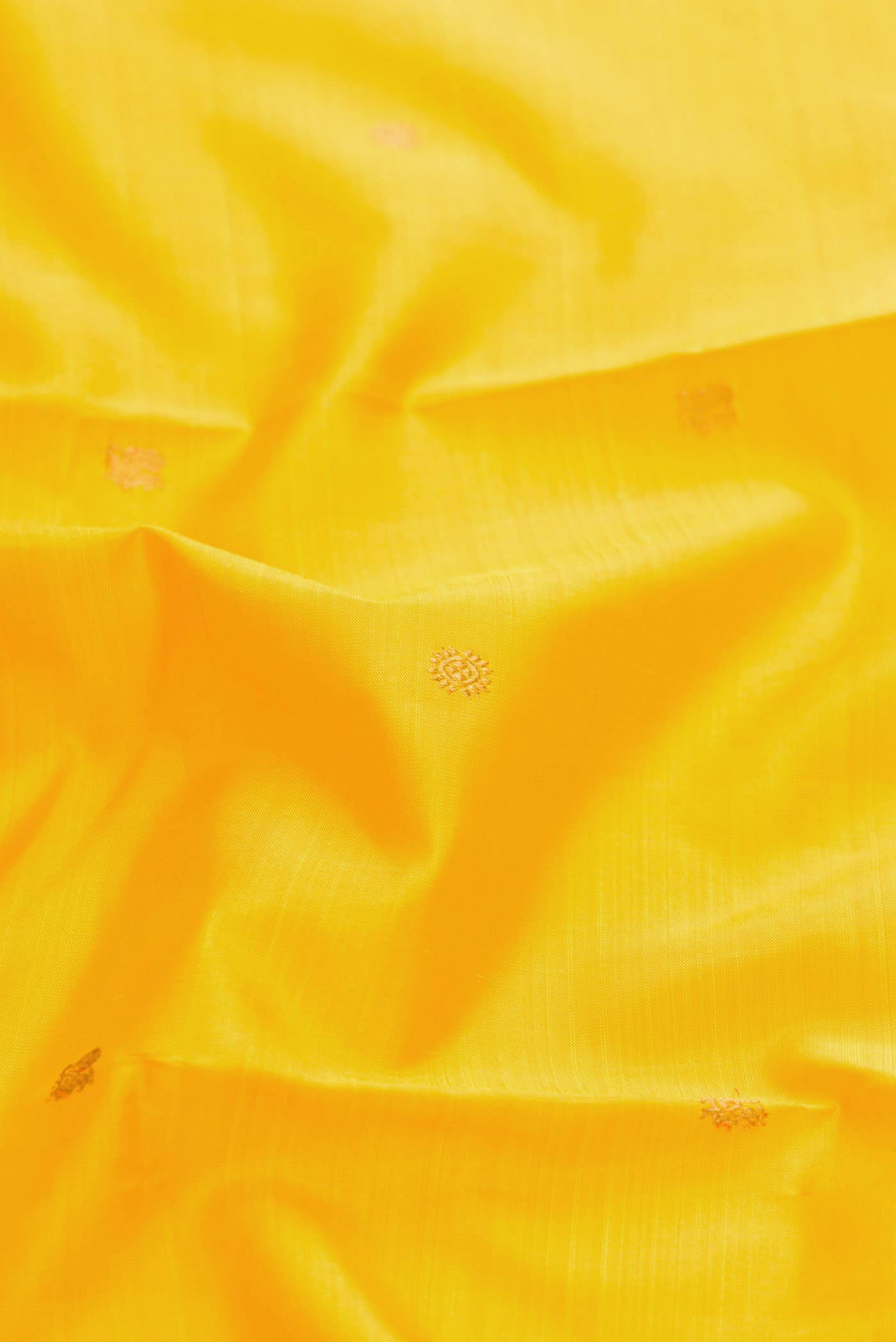 Pure Silk Pure Zari Yellow Kanchipuram Saree