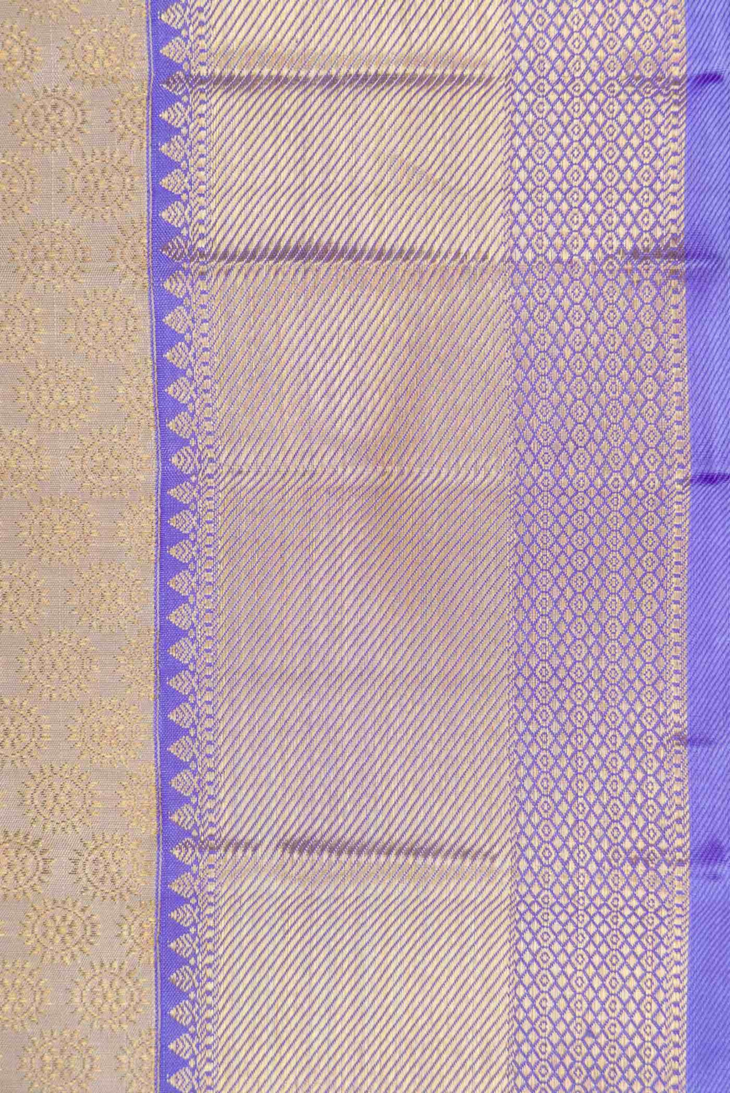 Beige Kanchipuram Silk Saree