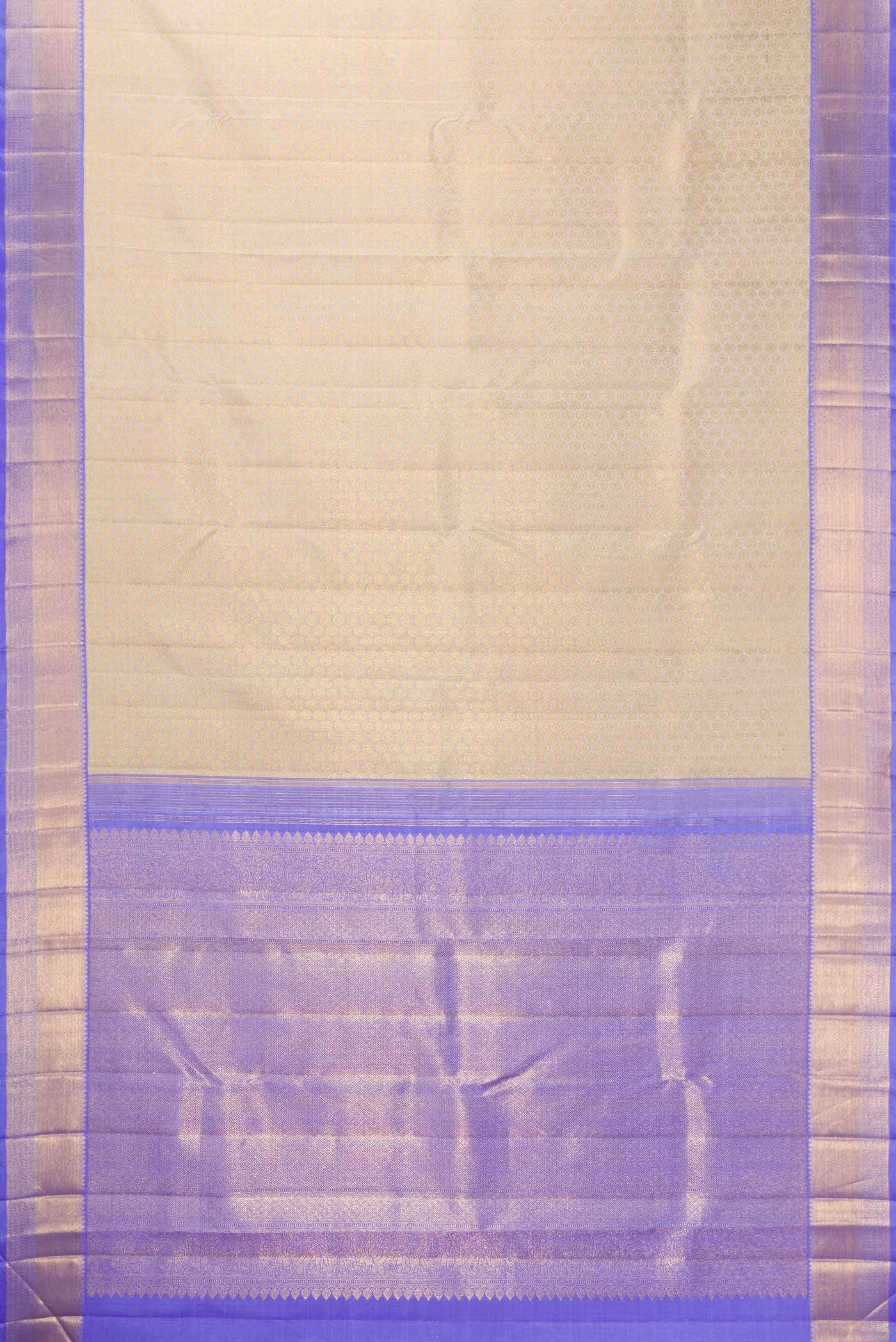 Beige Kanchipuram Silk Saree