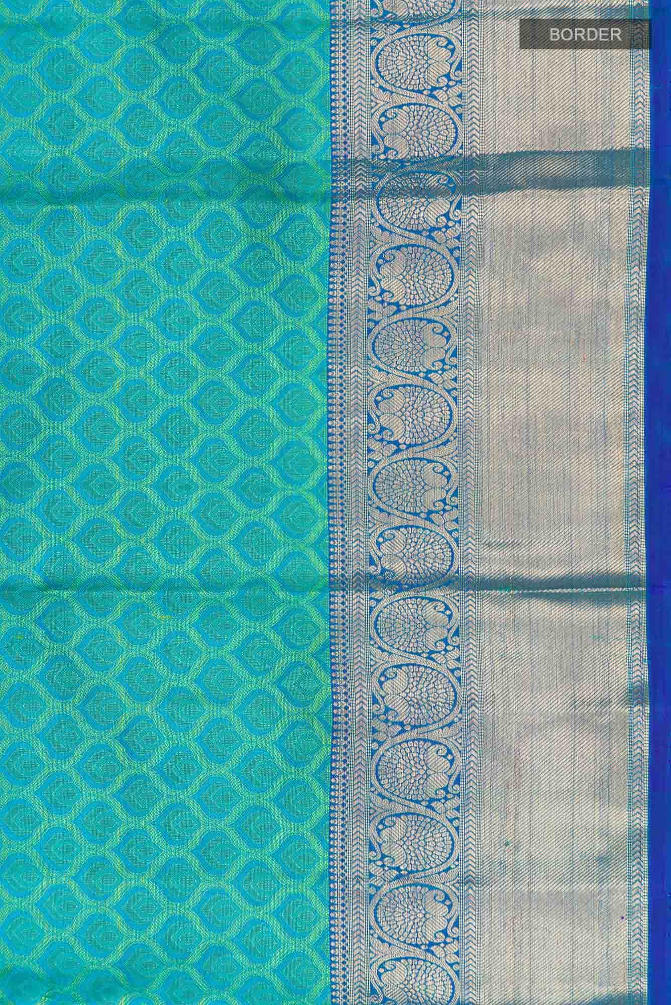 Blue Kanchipuram Silk Saree