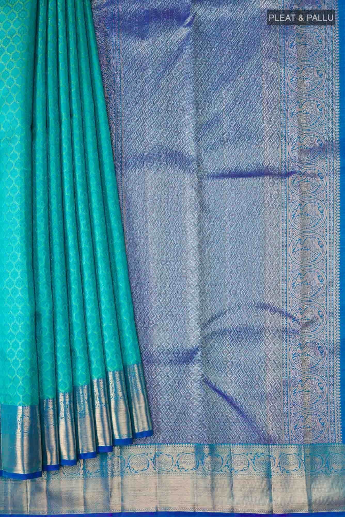 Blue Kanchipuram Silk Saree
