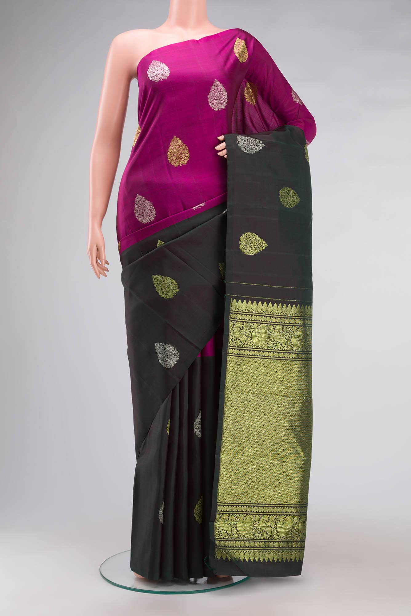 Multi Kanchipuram Silk Saree