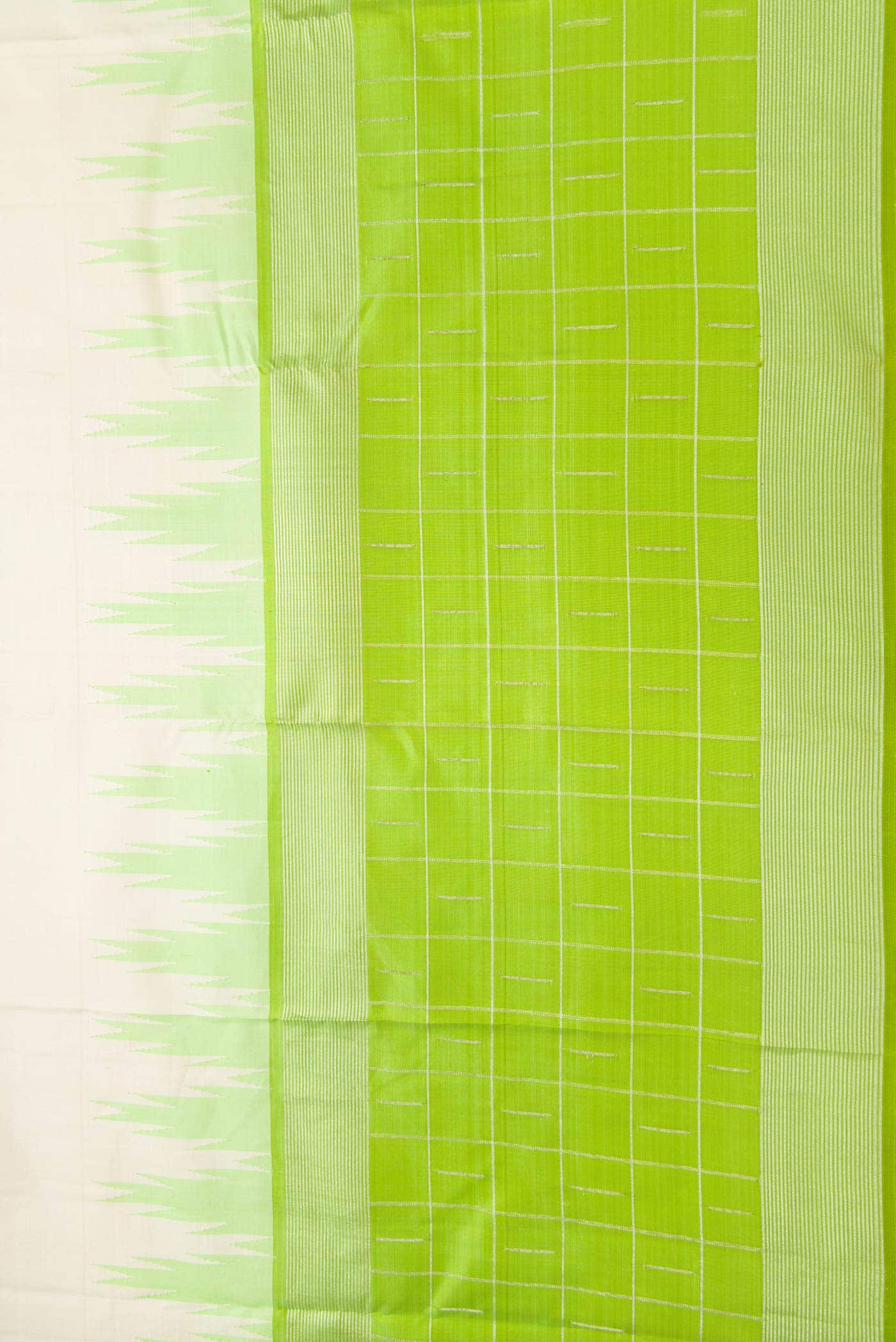 Pure Silk Pure Zari Off White Kanchipuram Saree