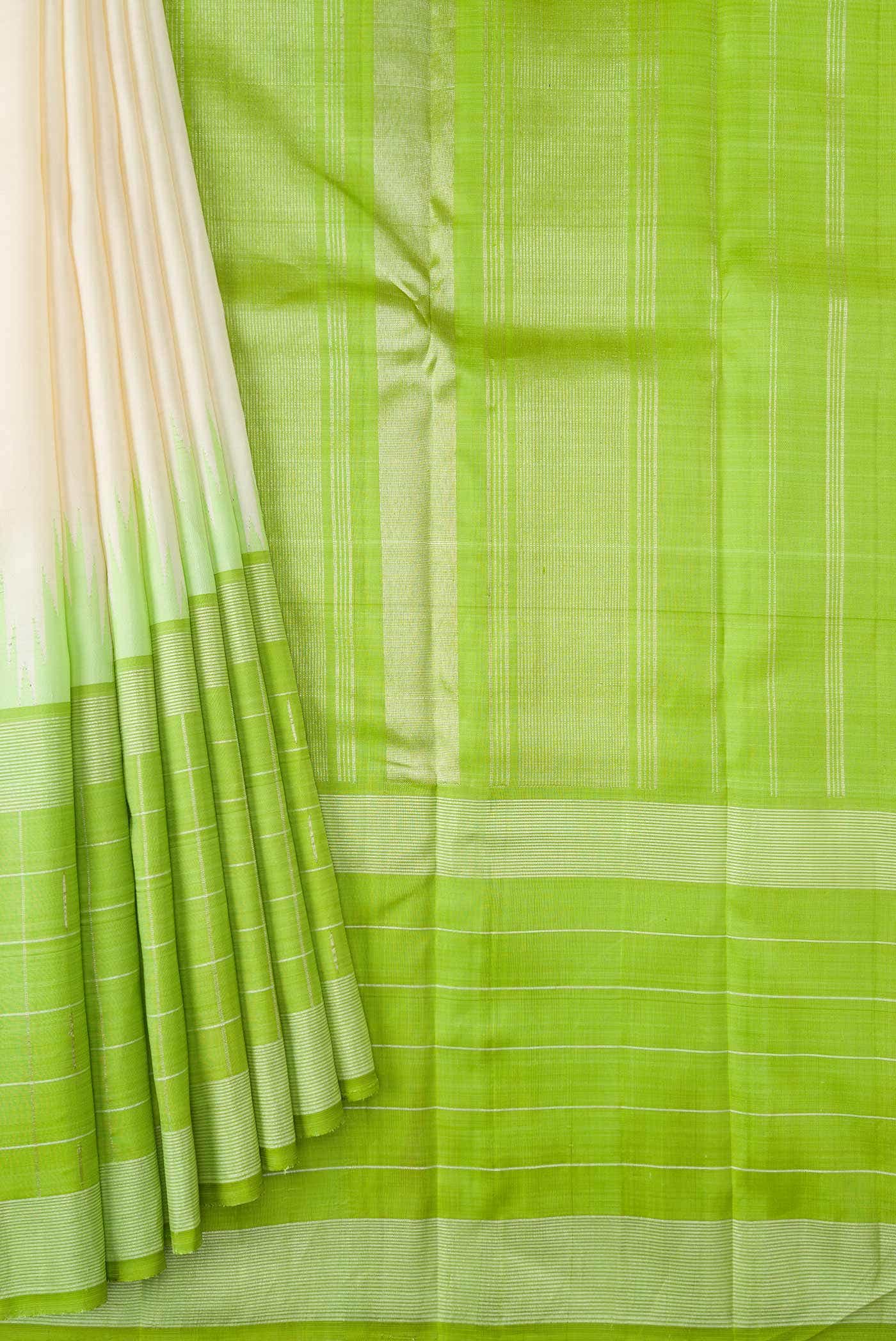 Pure Silk Pure Zari Off White Kanchipuram Saree