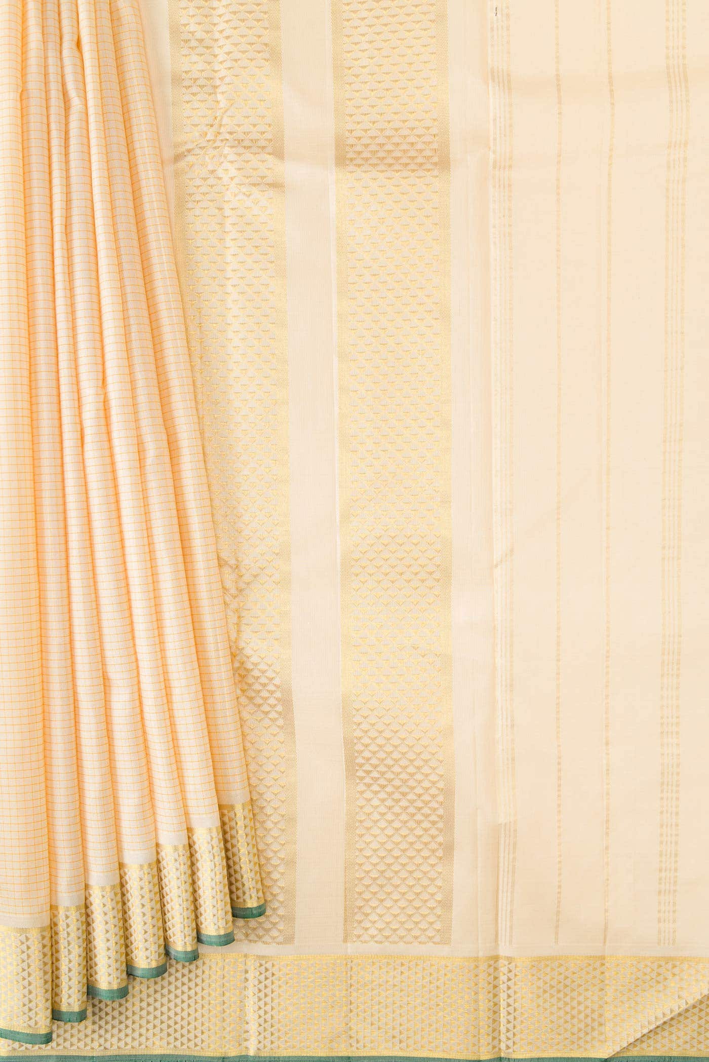 Pure Silk Pure Zari Sandal Kanchipuram Saree