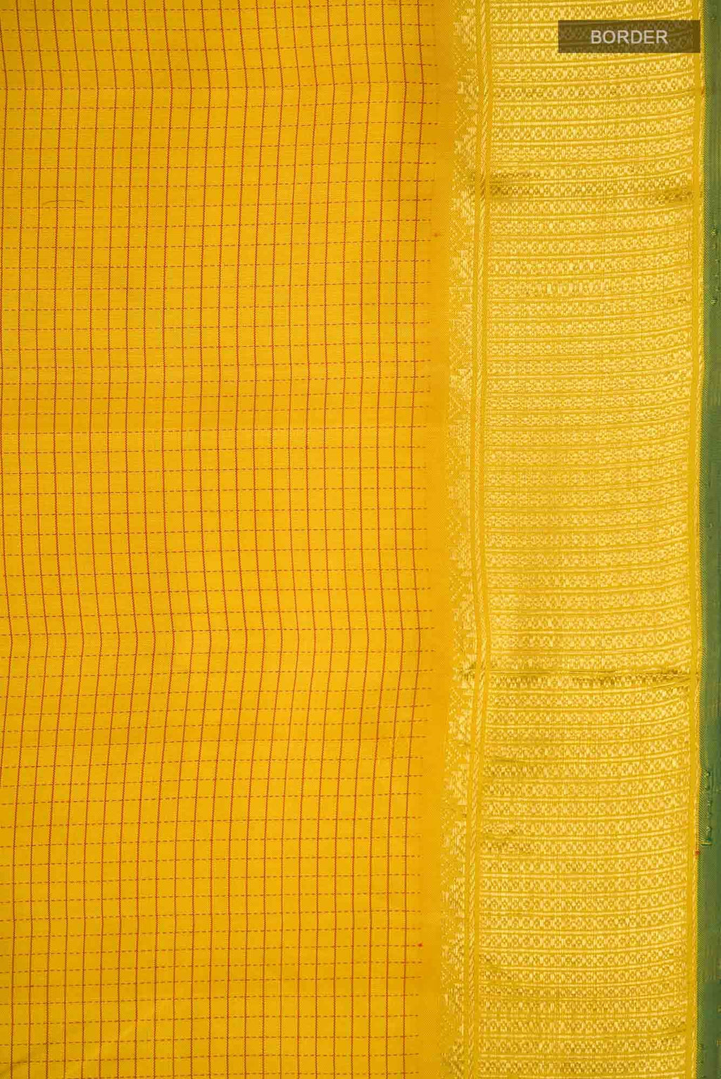Yellow Kanchipuram Silk Saree