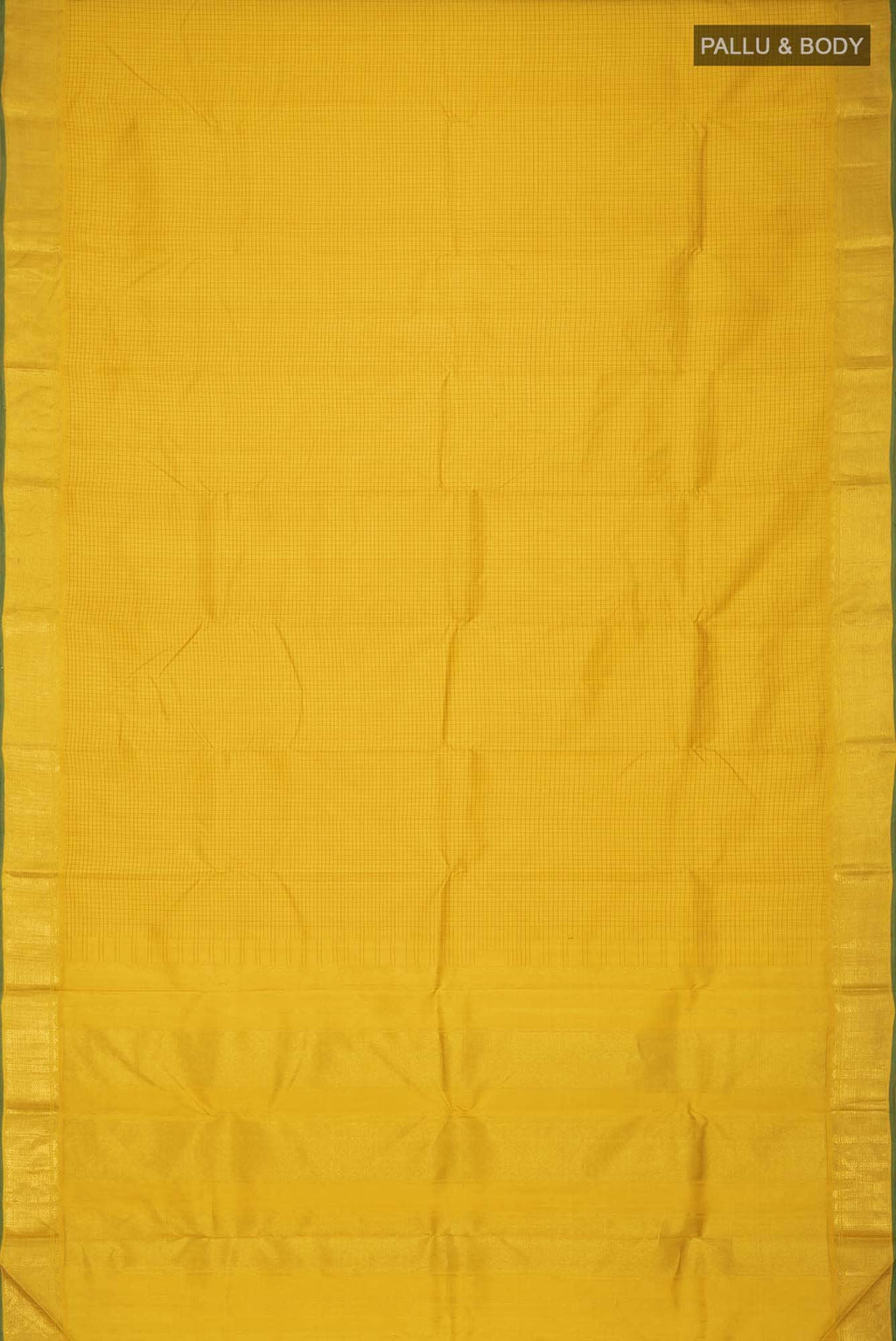 Yellow Kanchipuram Silk Saree