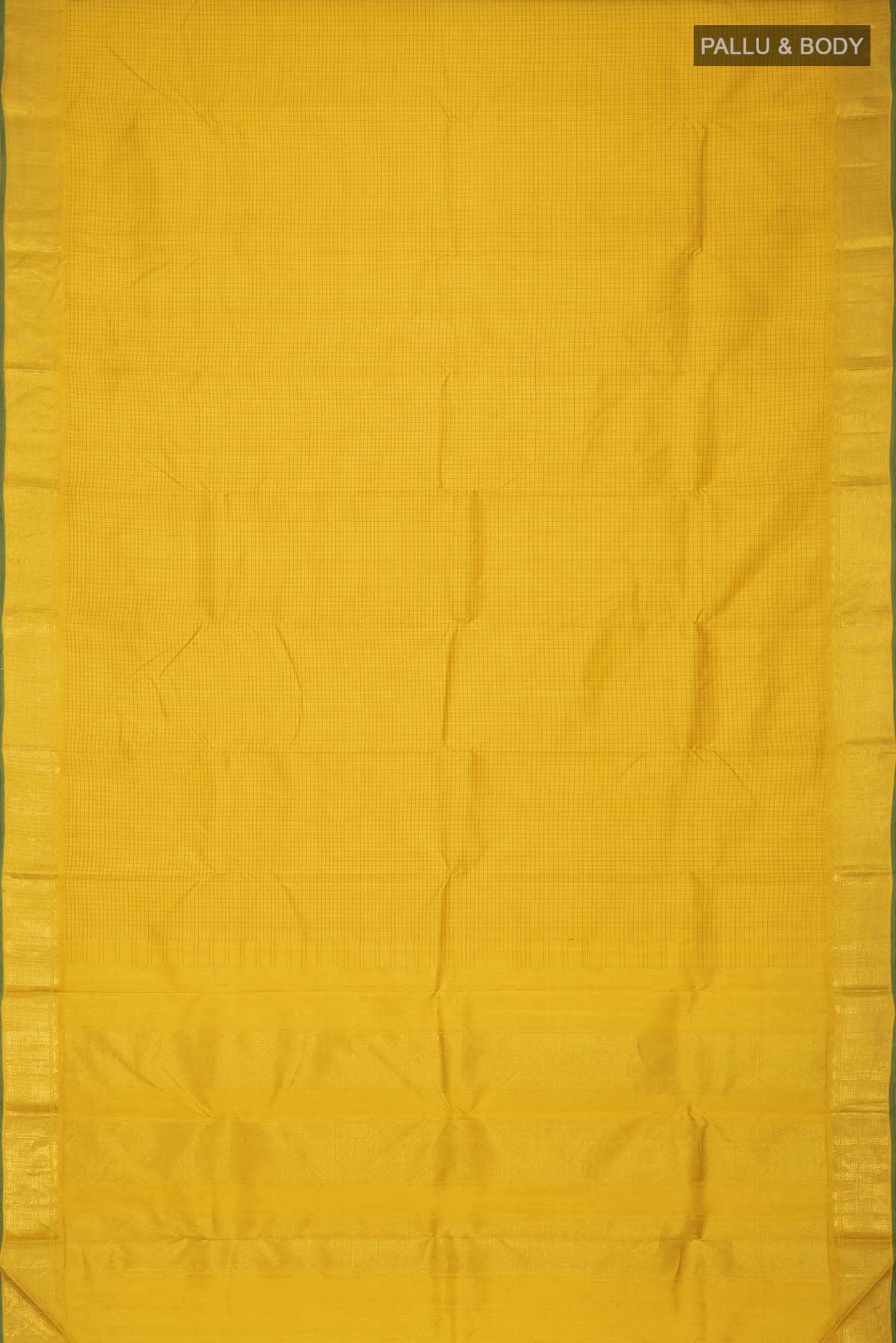 Yellow Kanchipuram Silk Saree
