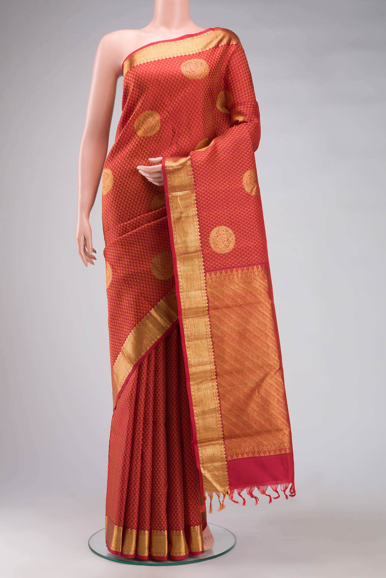 Red Kanchipuram Silk Saree