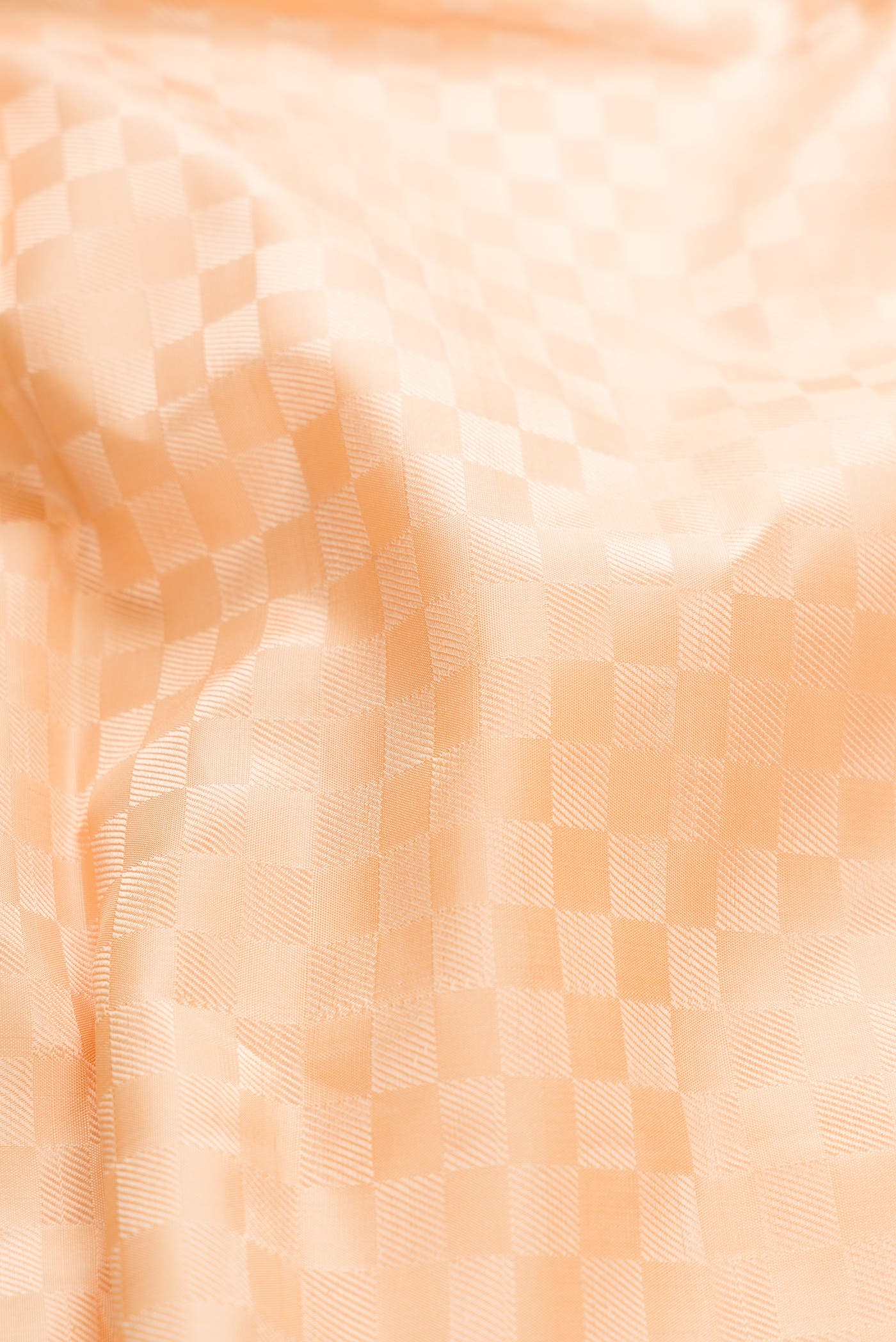 Peach Silk Dhoti With Angavastram (9X 5) Muzham