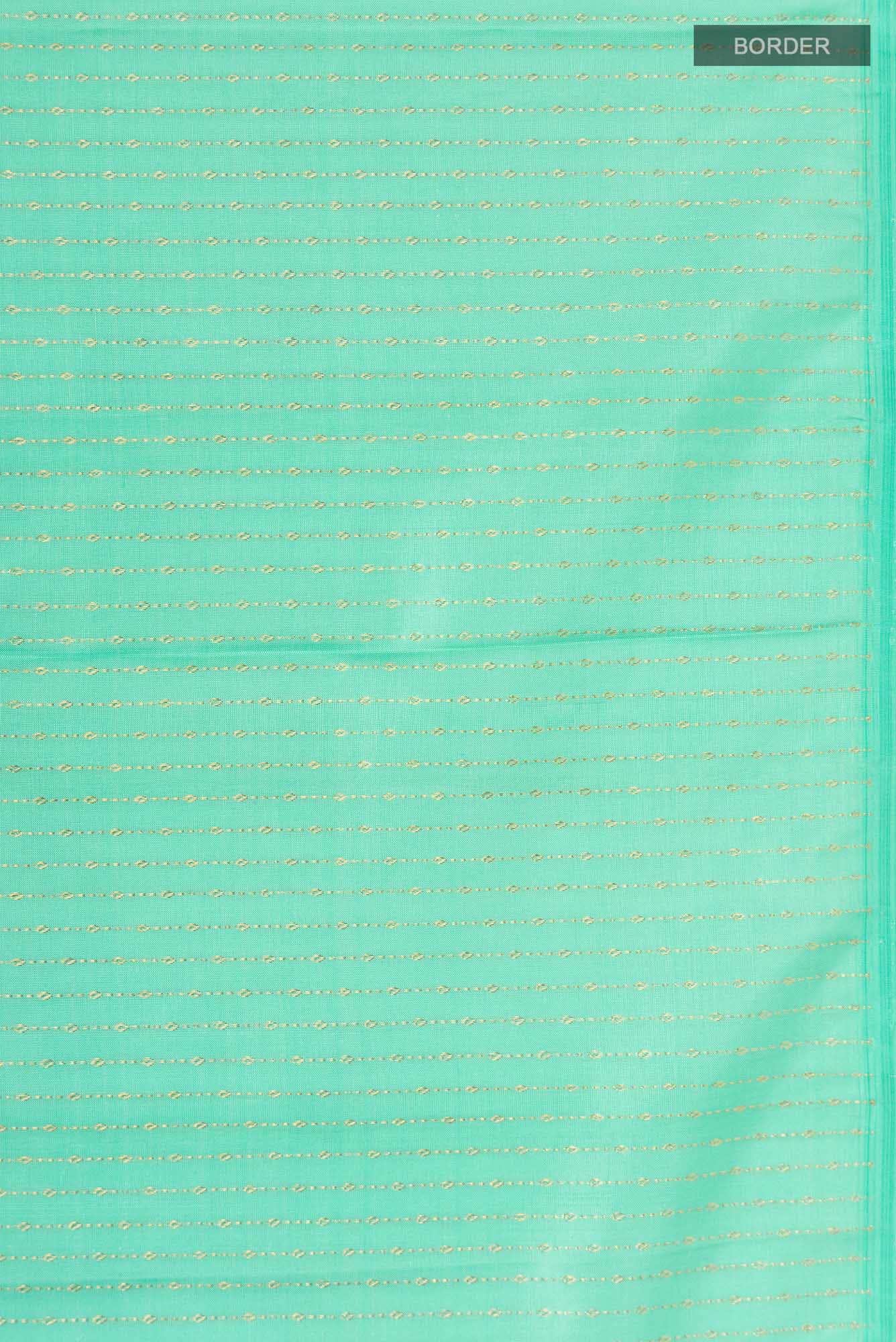 Sea Green Kanchipuram Silk Saree