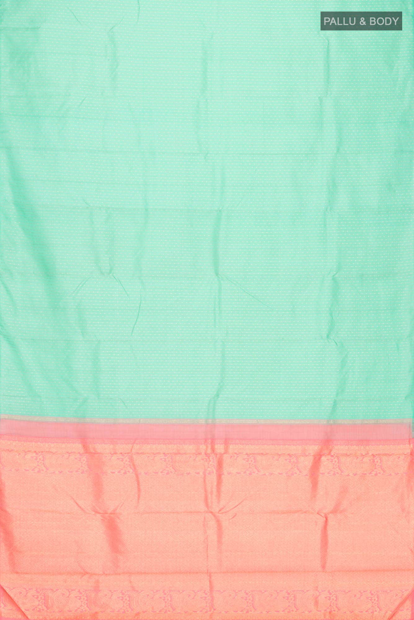 Sea Green Kanchipuram Silk Saree