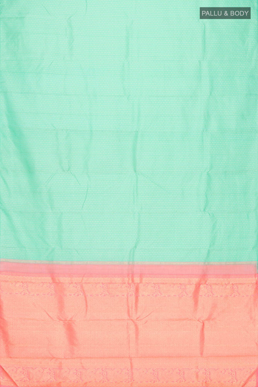 Sea Green Kanchipuram Silk Saree