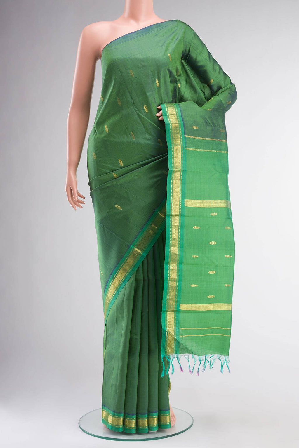 Green Kanchipuram Silk Saree