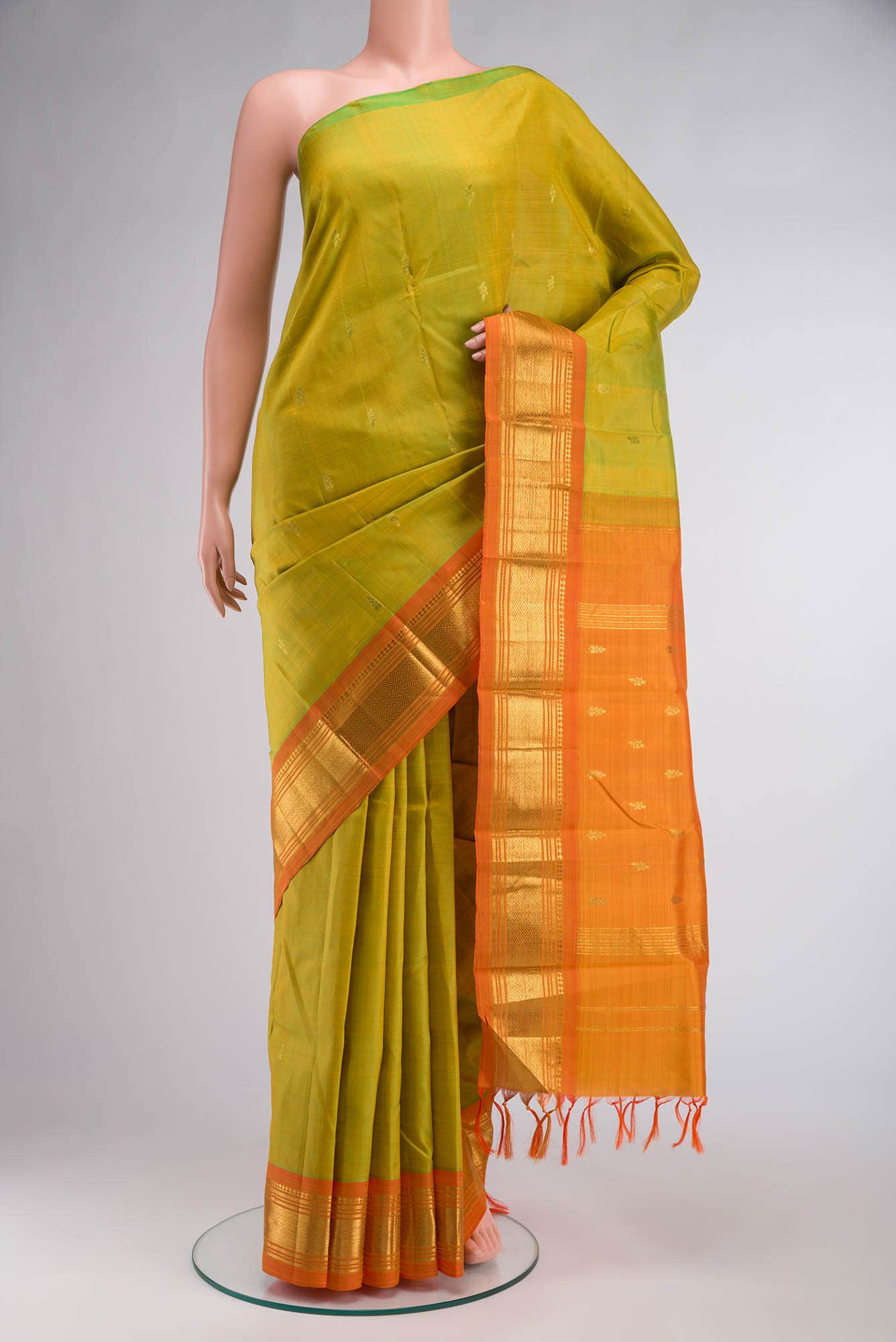 Green Kanchipuram Silk Saree