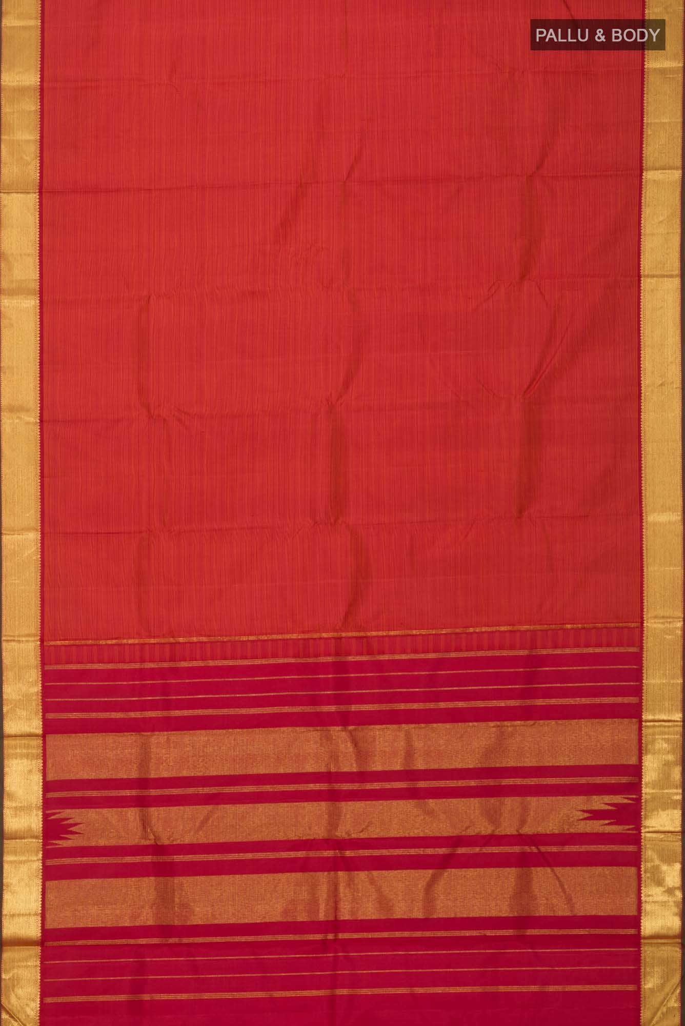 Maroon Kanchipuram Silk Saree