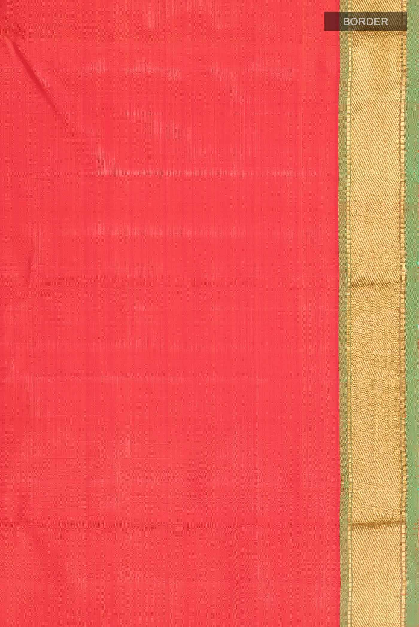Orange Kanchipuram Silk Saree