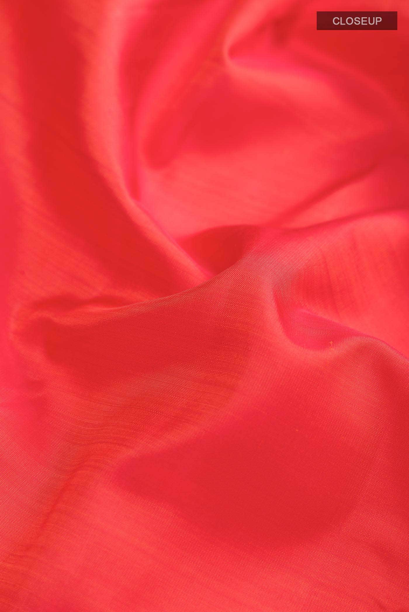 Orange Kanchipuram Silk Saree
