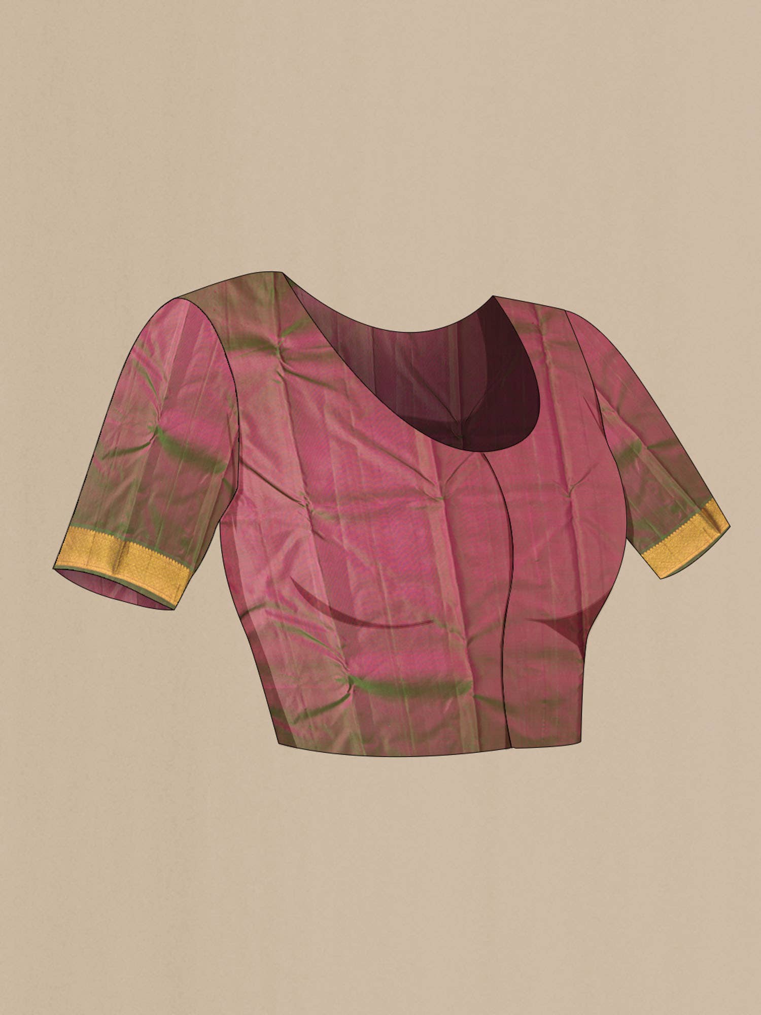 Pink Kanchipuram Silk Saree