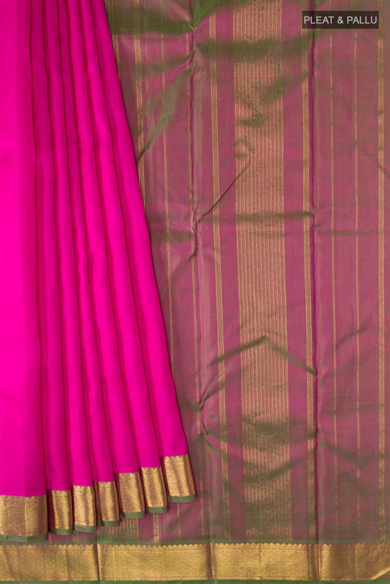 Pink Kanchipuram Silk Saree