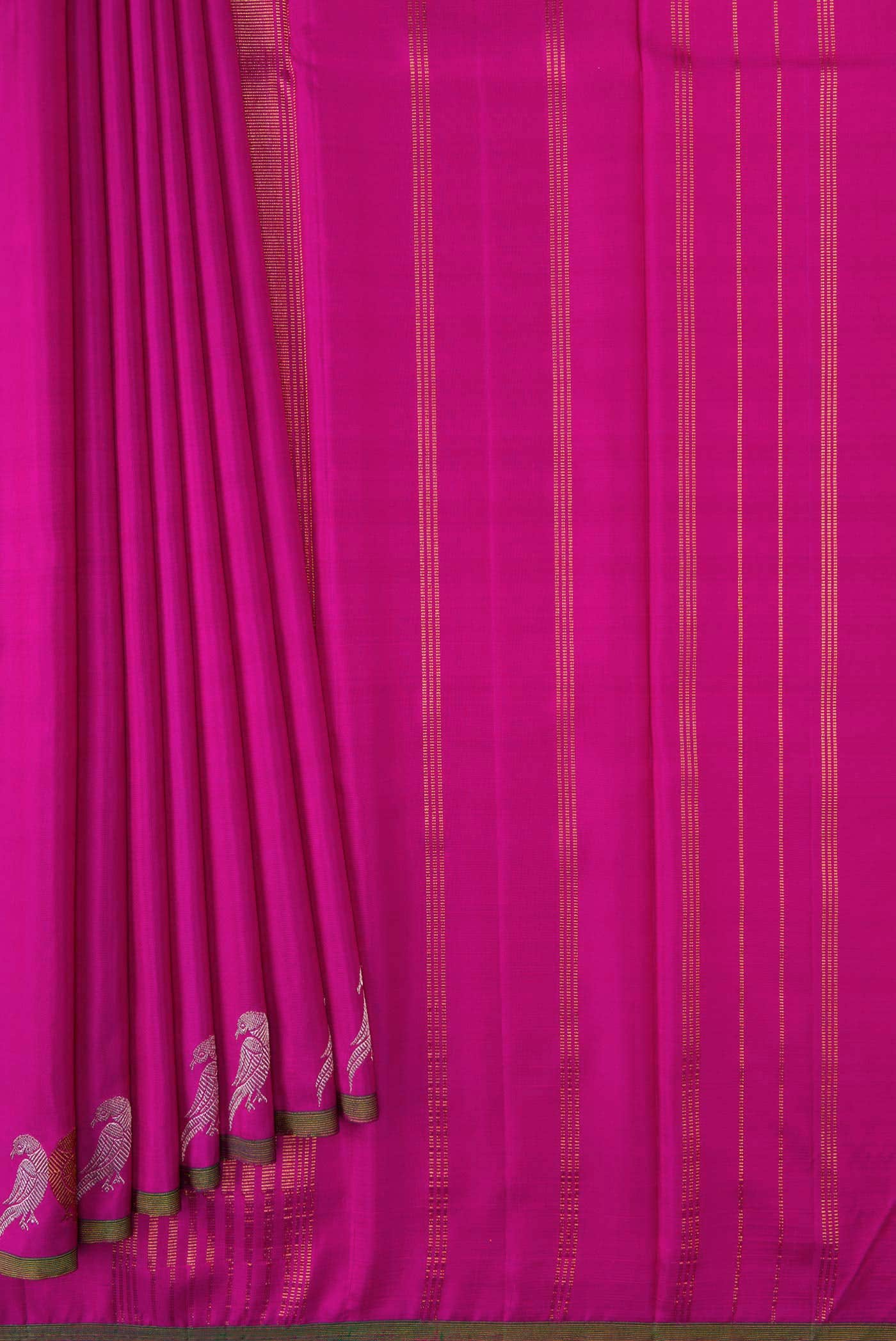 Rani Pink Kanchipuram Silk Saree