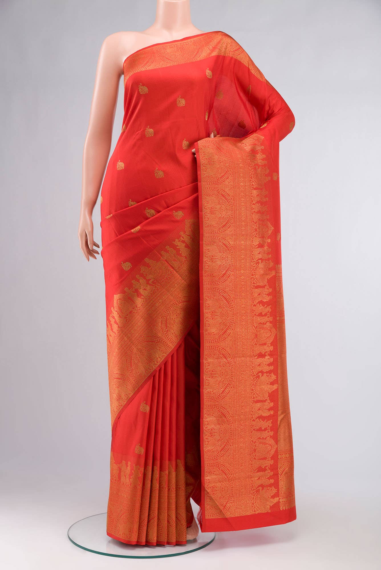 Red Kanchipuram Silk Saree