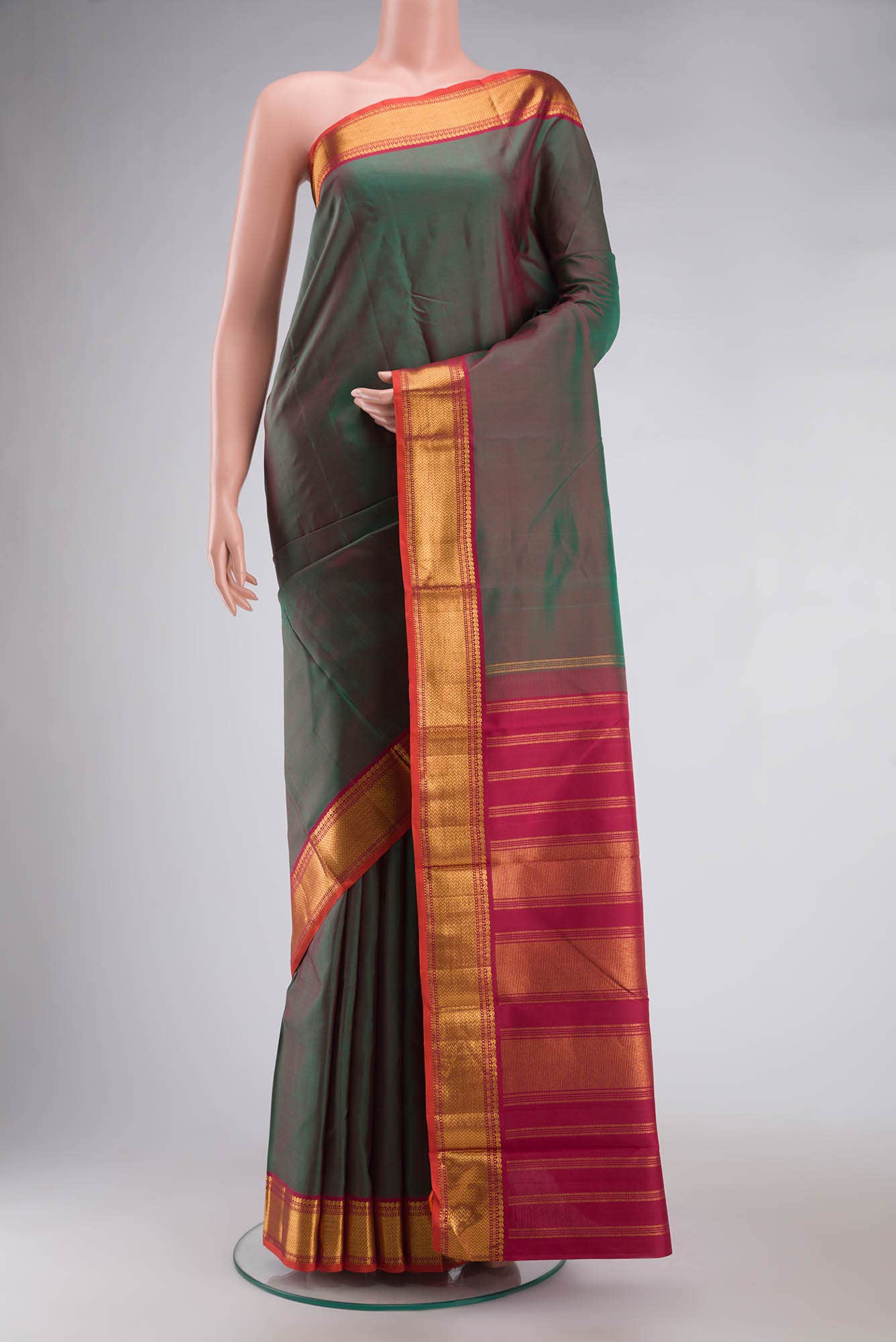 Green Kanchipuram Silk Saree