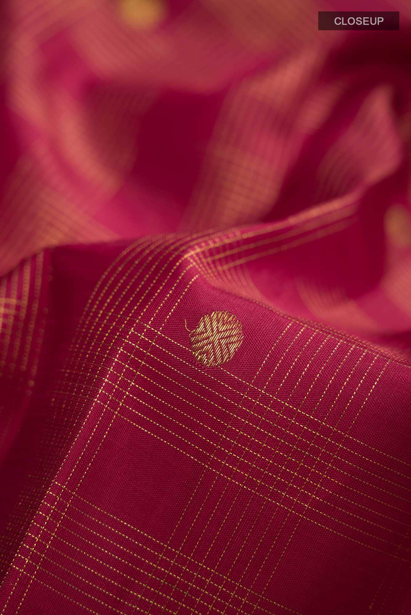 Maroon Kanchipuram Silk Saree