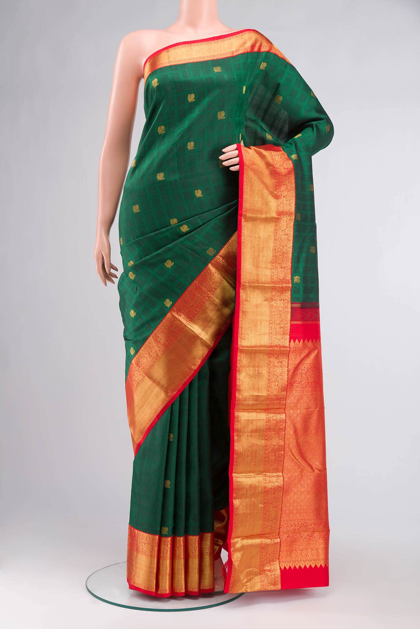 Green Kanchipuram Silk Saree