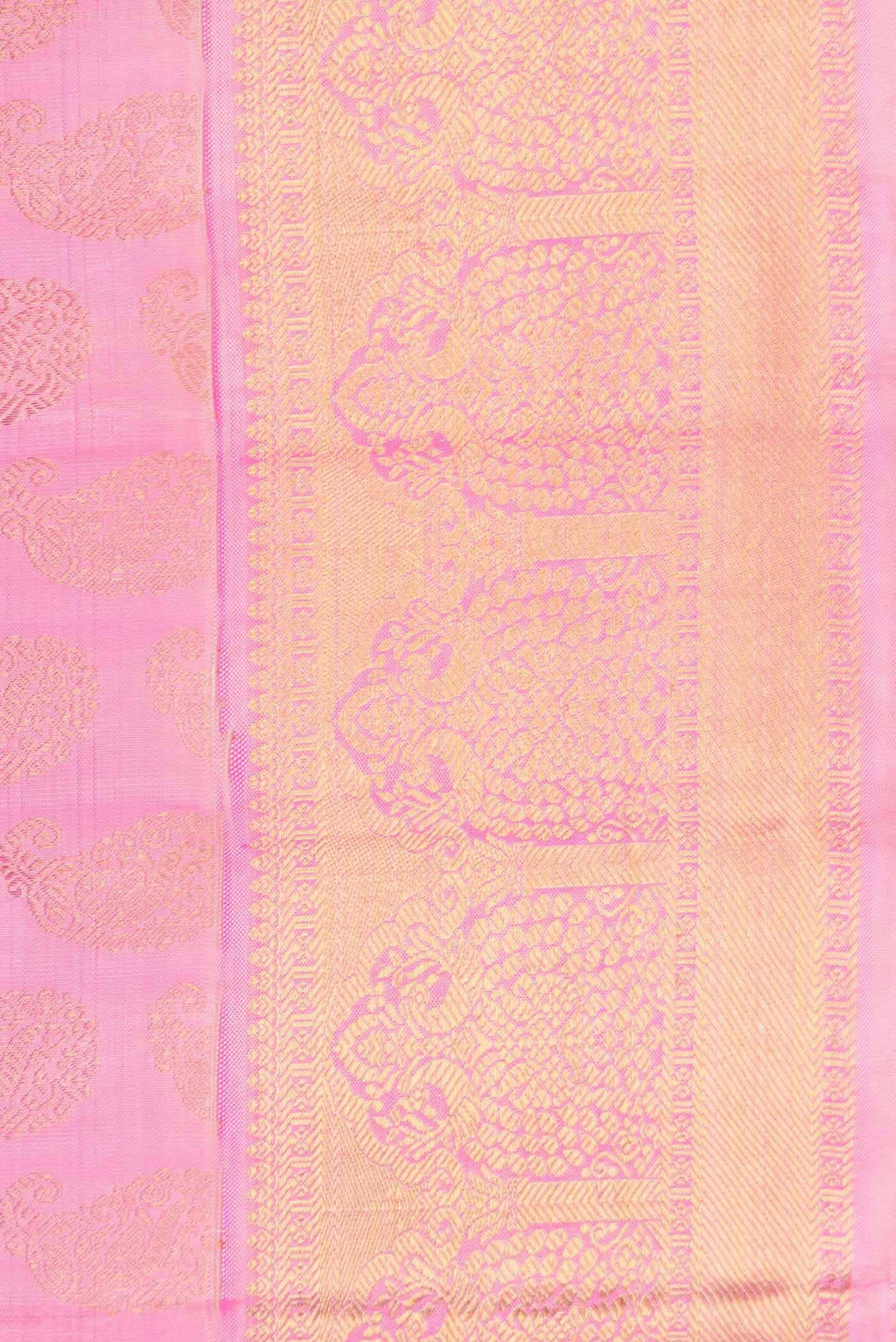 Pure Silk Pure Zari Lavender Kanchipuram Saree
