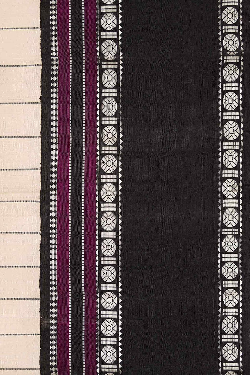 Cream Kanchipuram Silk Saree