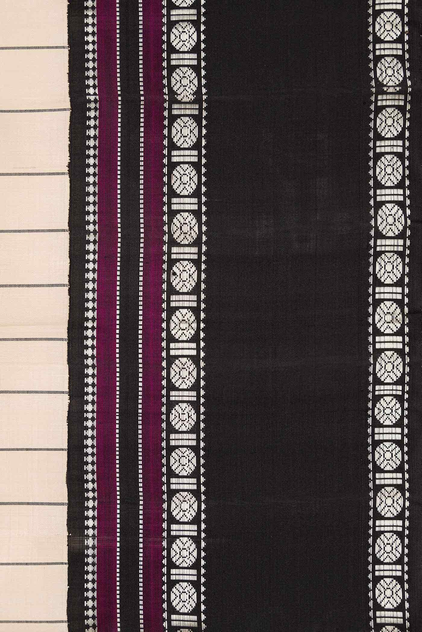 Cream Kanchipuram Silk Saree