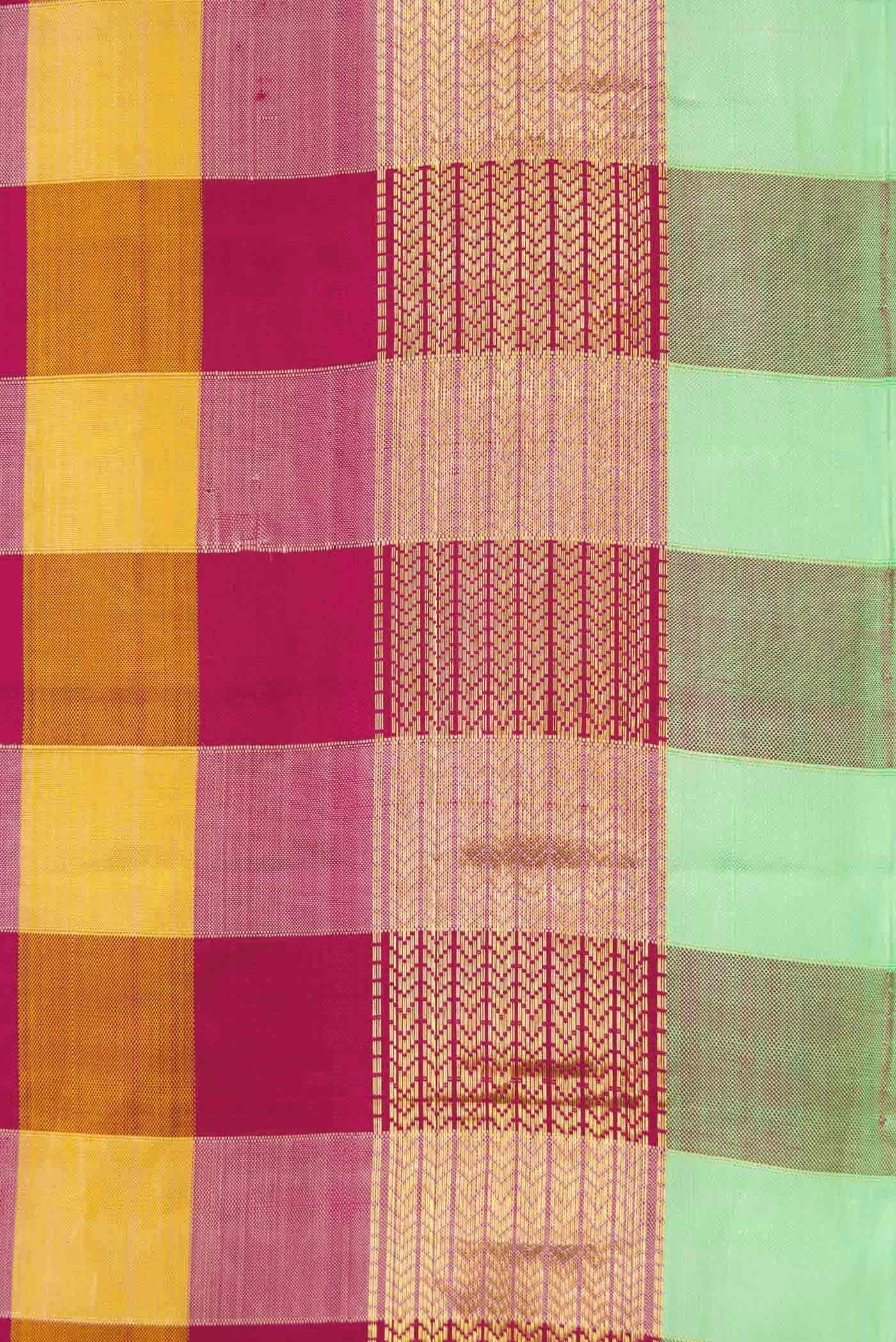 Pure Silk Pure Zari Multi Kanchipuram Saree