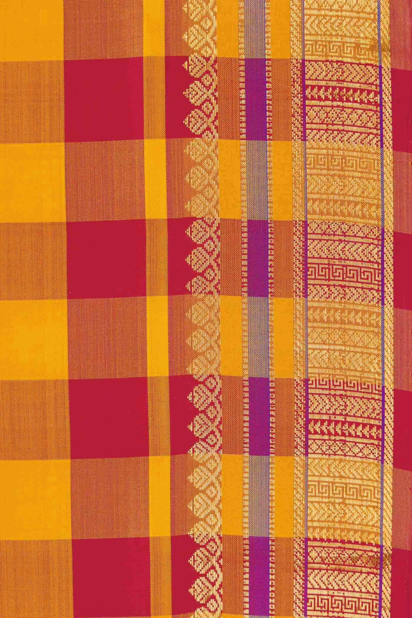 Pure Silk Pure Zari Multi Kanchipuram Saree