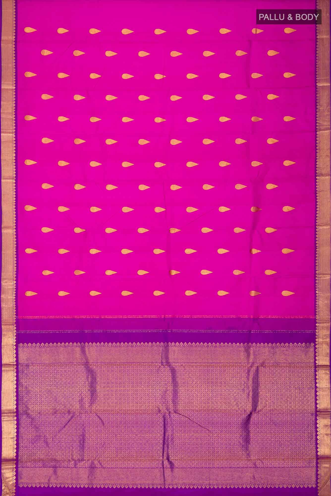 Rani Pink Kanchipuram Silk Saree