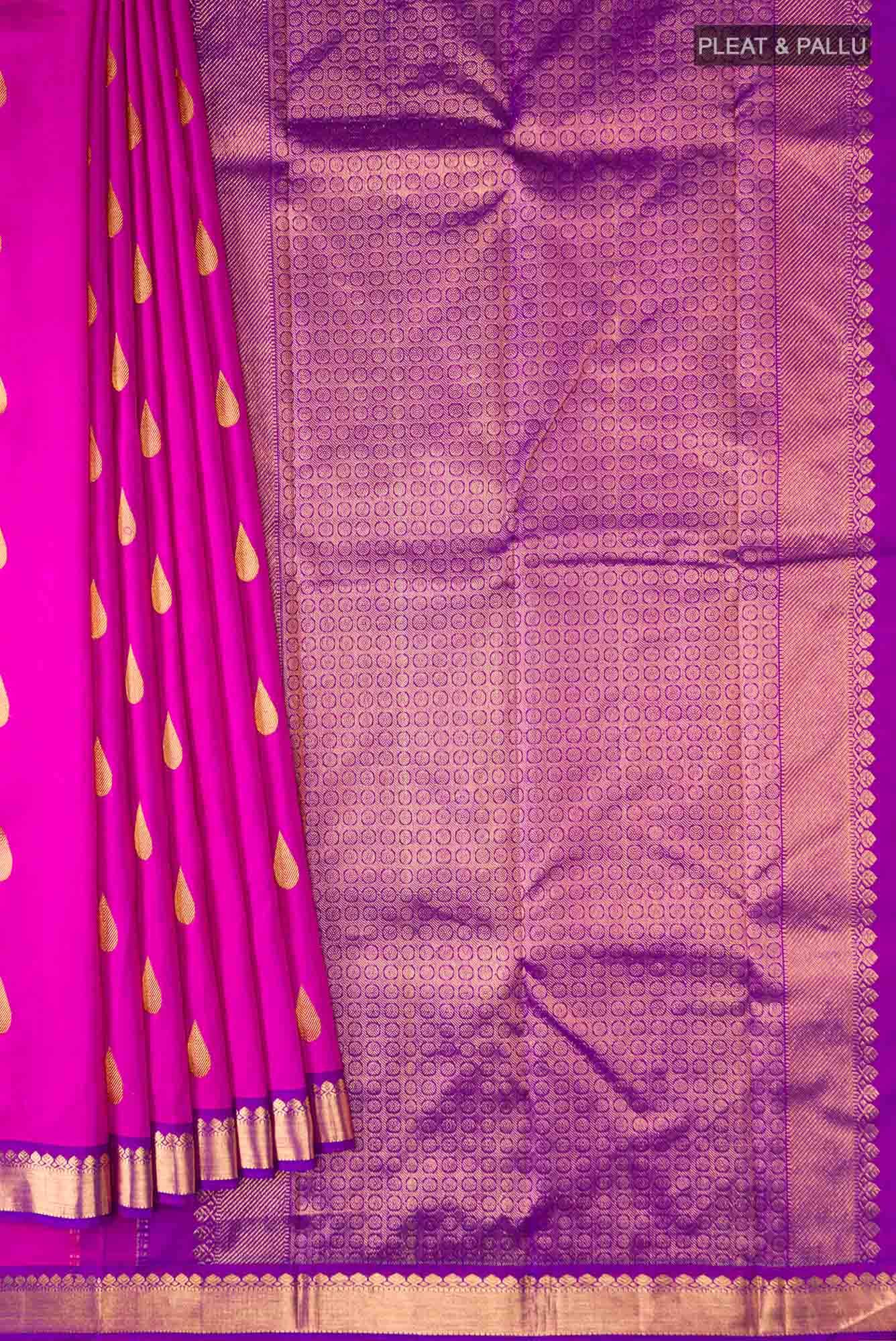 Pink Kanchipuram Silk Saree