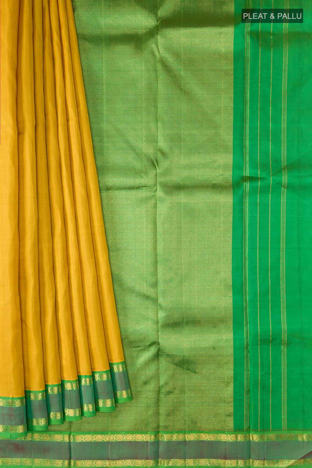 Yellow Kanchipuram Silk Saree