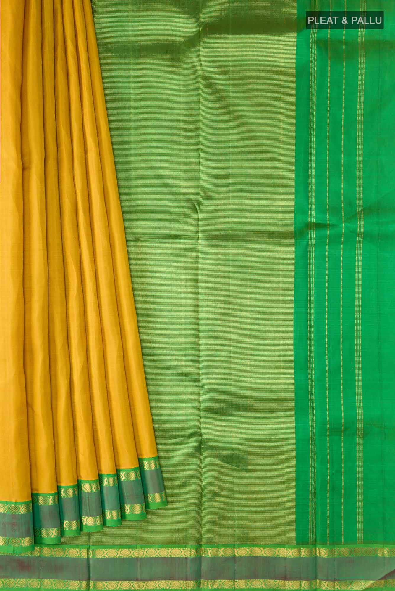 Yellow Kanchipuram Silk Saree