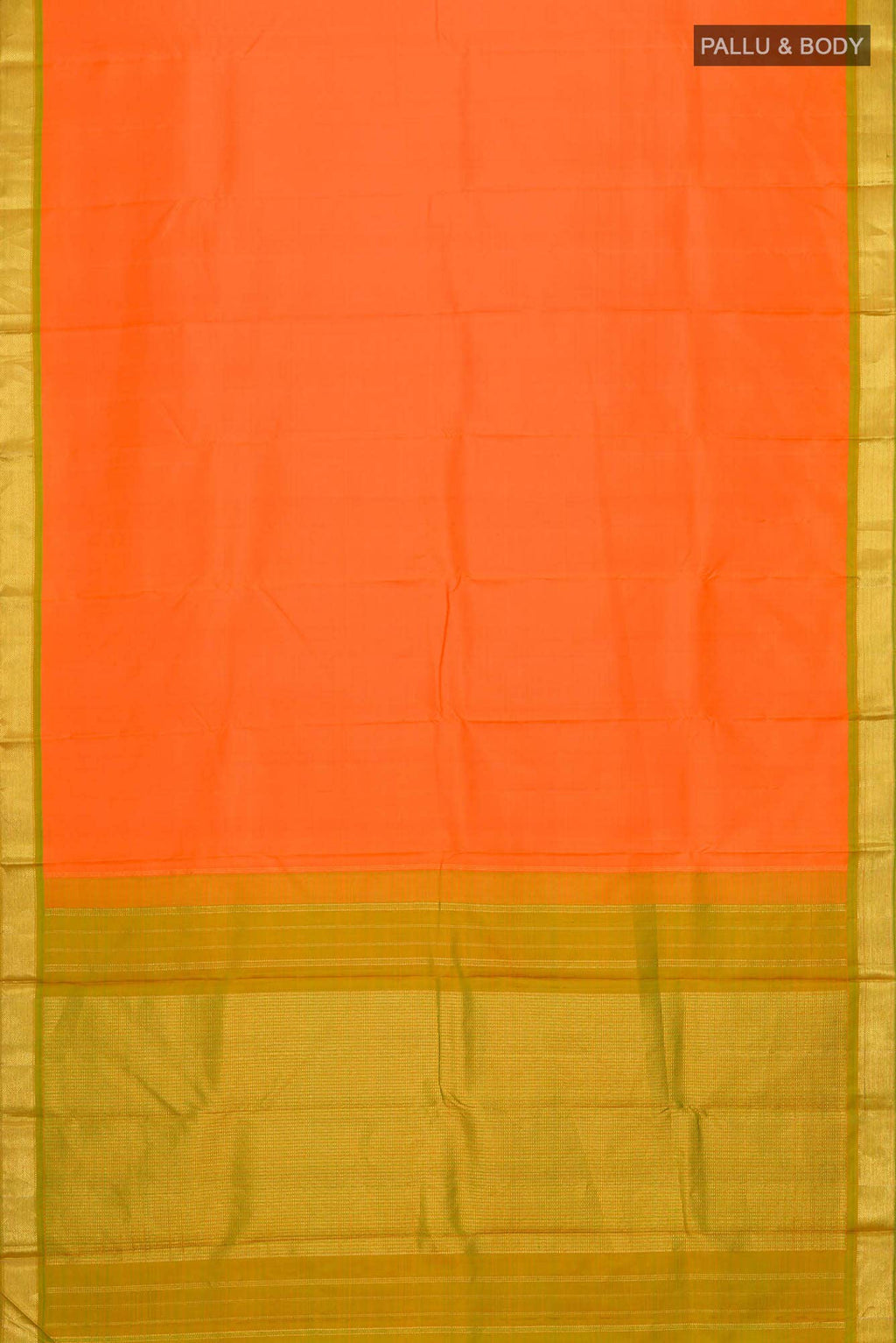 Orange Kanchipuram Silk Saree