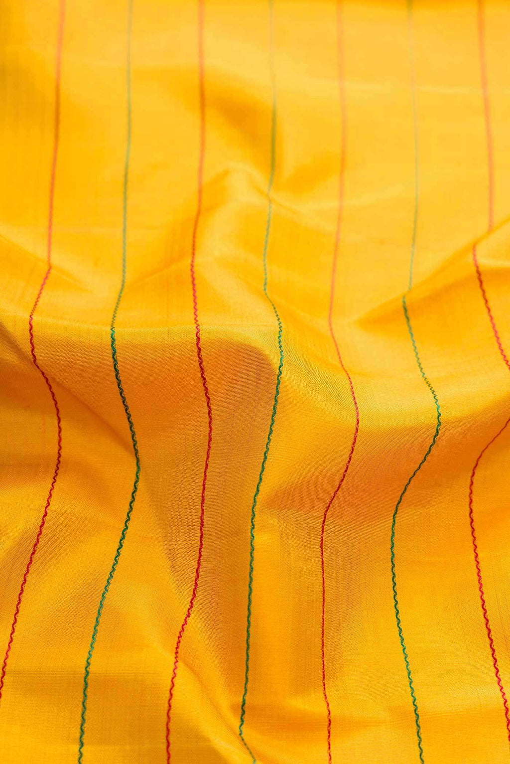 Pure Silk Pure Zari Mustard Kanchipuram Saree