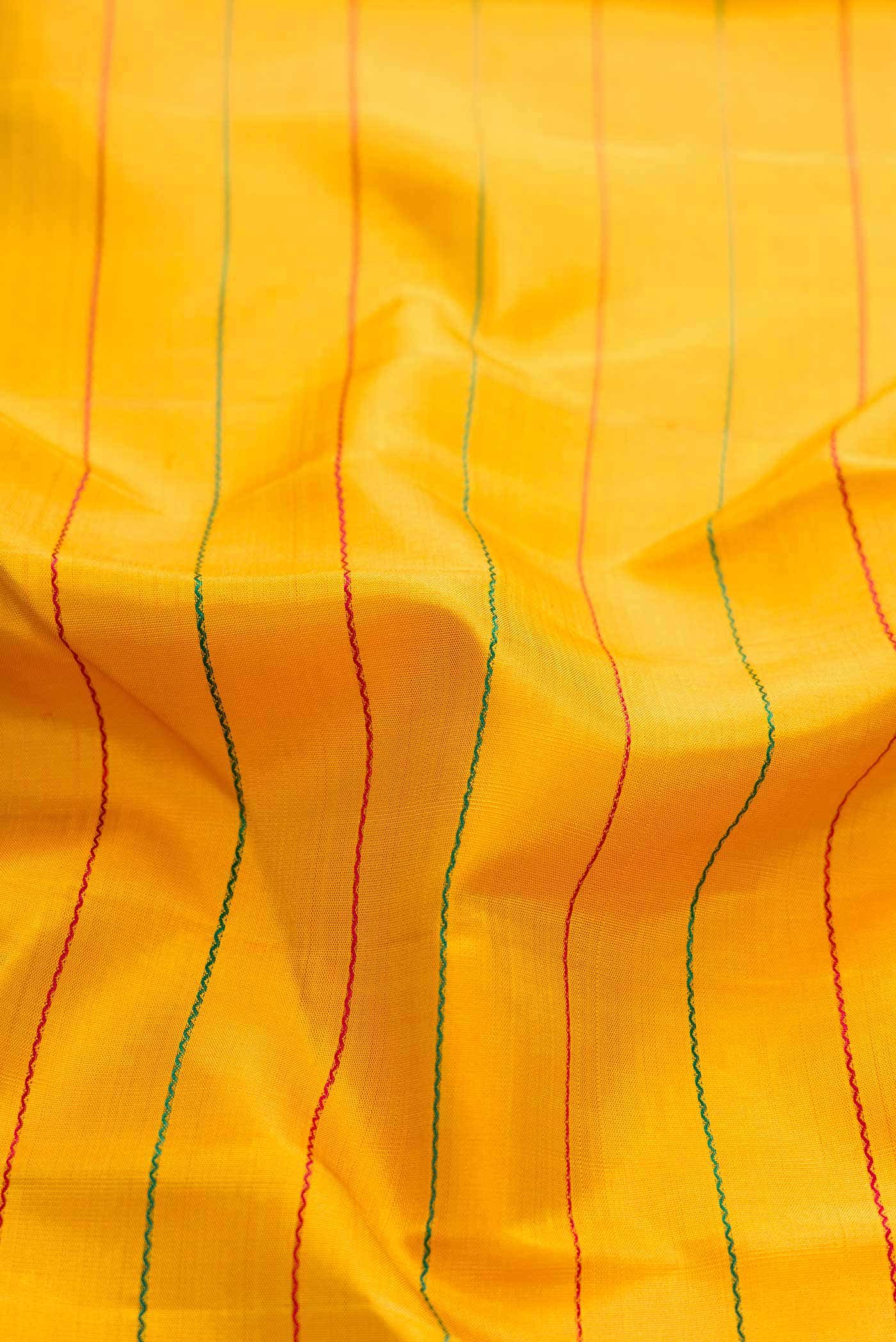 Pure Silk Pure Zari Mustard Kanchipuram Saree
