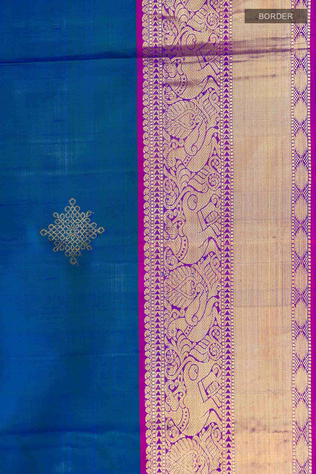 Blue Kanchipuram Silk Saree