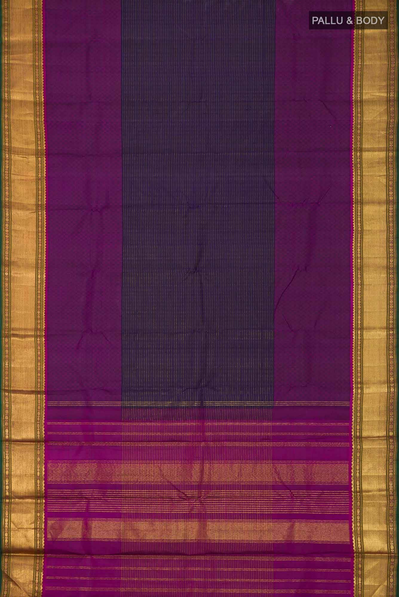 Blue Kanchipuram Silk Saree