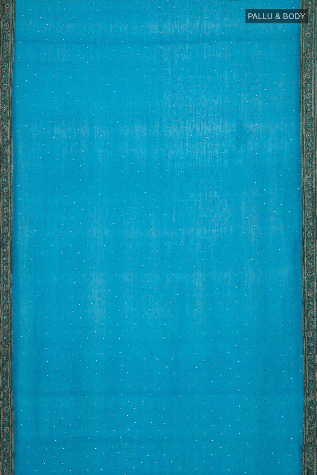 Blue Mysore Chiffon Saree