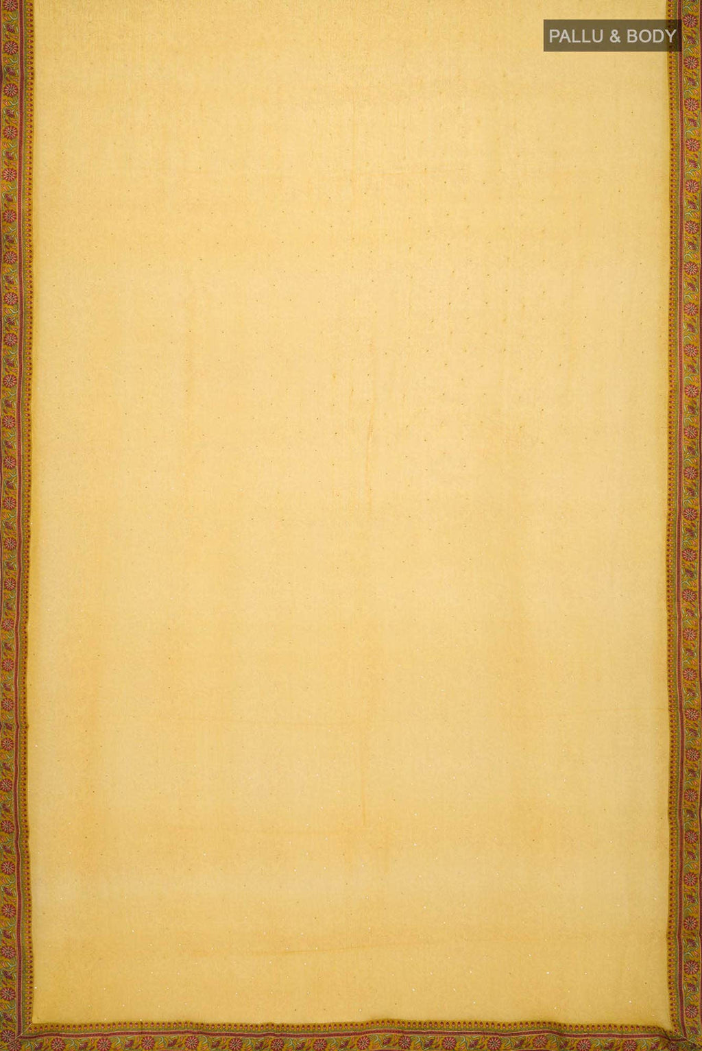 Yellow Mysore Chiffon Saree